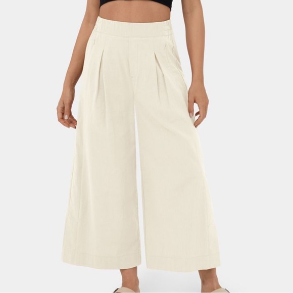 HALARA Pants - Halara High Waisted Zipper Side Pocket Palazzo Pants